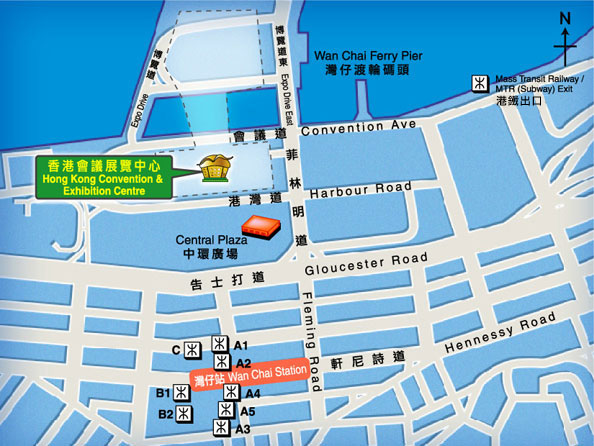 HKTDC香港美食博覽-會展位置圖